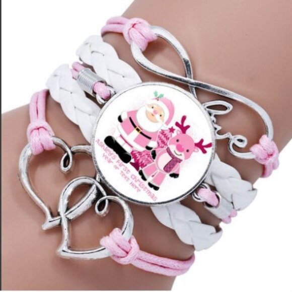 Santa and Reindeer Wrap Bracelet - Picture 1 of 1
